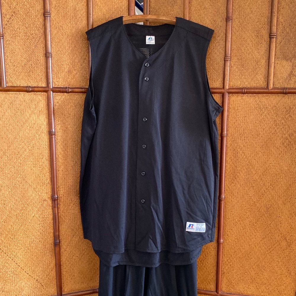 Russel Athletic Button Black Vest L